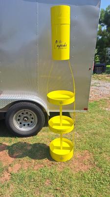 Three tier display stand for cupcake wine