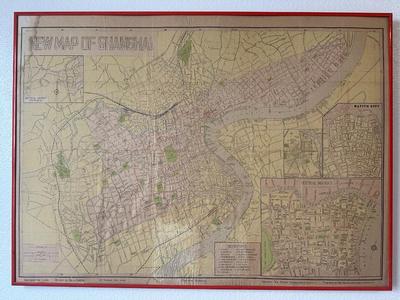 NEW MAP OF SHANGHAI - Pocket Edition, 1945
