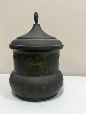 Antique Dutch Brass Tabak Jar, Rio Tiel Holland