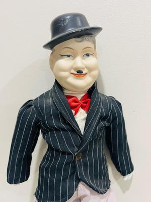 Vintage Musical Laurel & Hardy Porcelain Dolls