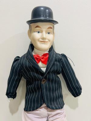 Vintage Musical Laurel & Hardy Porcelain Dolls