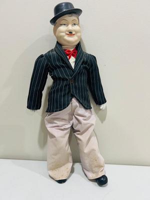Vintage Musical Laurel & Hardy Porcelain Dolls