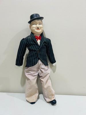 Vintage Musical Laurel & Hardy Porcelain Dolls