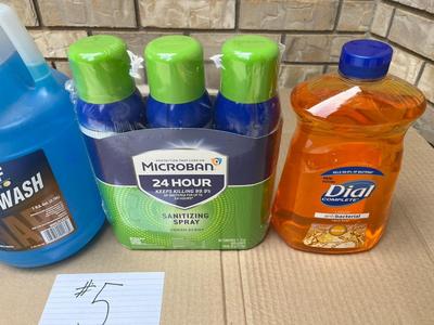 De-Icer, Windshield Wash, 3 Microban Sanitizing Spray, Dial Hand Soap