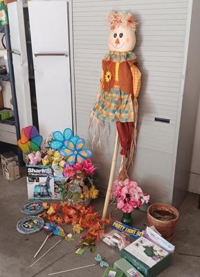 STAKED YARD ART, FAUX FLOWERS, STEPPING STONES AND MORE