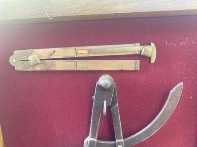 Vintage & Antique tools in display case
