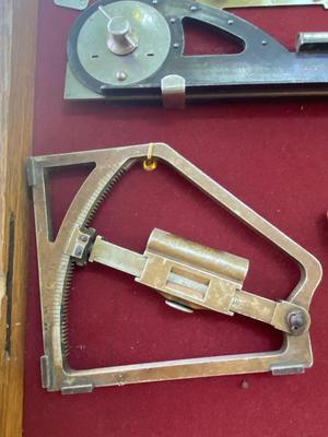 Vintage & Antique tools in display case