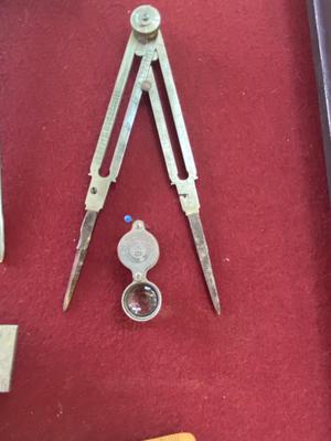 Vintage & Antique tools in display case