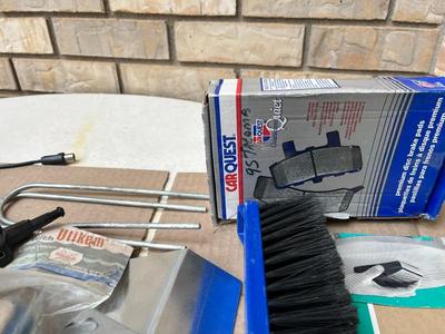 Misc. sandpaper, glue gun, hand grips, polishing cloth etc.