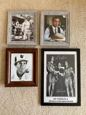 Framed and Some Autographed Pictures of Various Celebrities 
