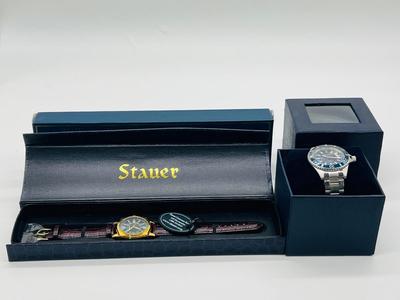 STAUER Excursion Dive Watch & STAUER Lexington Time Piece Watch Lot