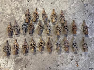 Antique Iron Fence Toppers