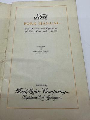 Ford Manual, 1920