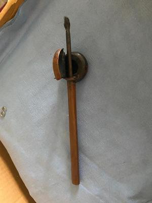 Antique portable Japanese Ink well with Quill