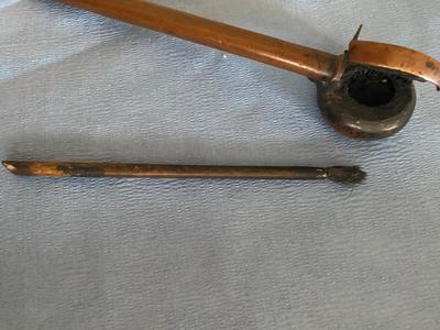 Antique portable Japanese Ink well with Quill