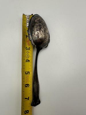 Antique Victorian Serving Spoon Engraved Anna