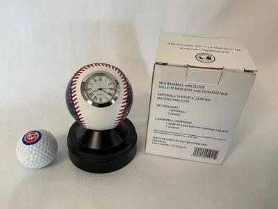 Chicago Cubs Baseball Clock