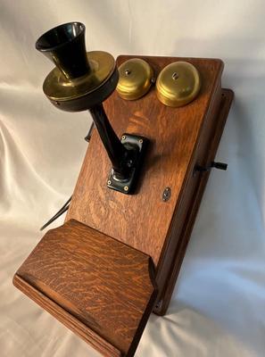 Turn of the Century Hand Crank wall phone