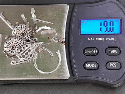 Platinum Sterling scrap pile -