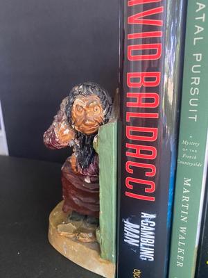 RARE JEAN MARIE FALKE BOOK ENDS, AND BOOKS TO HELP SERVE THE PURPOSE
