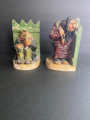 RARE JEAN MARIE FALKE BOOK ENDS, AND BOOKS TO HELP SERVE THE PURPOSE