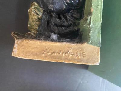 RARE JEAN MARIE FALKE BOOK ENDS, AND BOOKS TO HELP SERVE THE PURPOSE