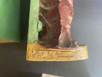 RARE JEAN MARIE FALKE BOOK ENDS, AND BOOKS TO HELP SERVE THE PURPOSE
