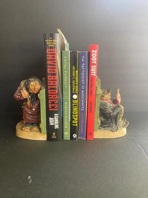 RARE JEAN MARIE FALKE BOOK ENDS, AND BOOKS TO HELP SERVE THE PURPOSE