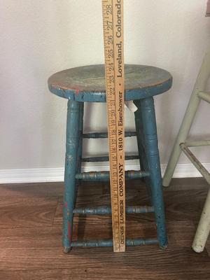 Artist Steve Bauman. Stools