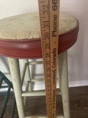 Artist Steve Bauman. Stools