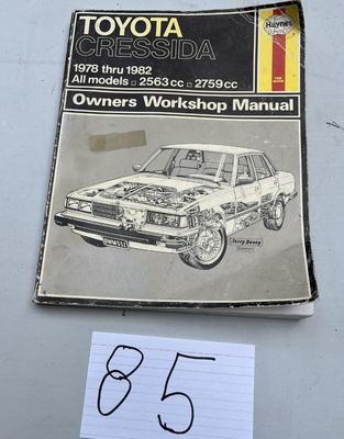 1978 - 1982 Toyota Cressida Owners Manual