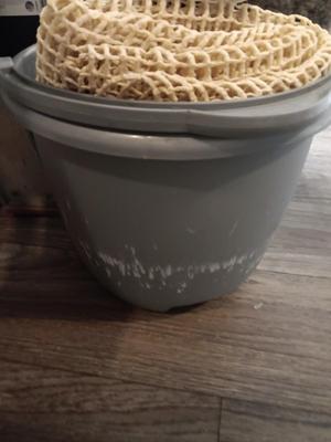 Rubbermaid 13-gallon trash can - mop bucket - step ladder and more