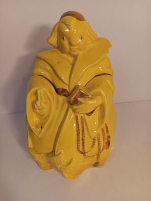 Red Wing USA Vintage Friar Tuck Cookie Jar "Thou shall not steal!"