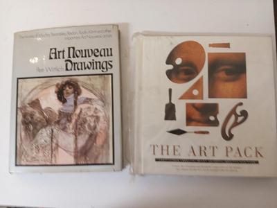 Hardback book Art Nouveau Drawings Per Wittich and the art Pack pop-up book