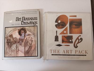 Hardback book Art Nouveau Drawings Per Wittich and the art Pack pop-up book