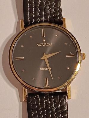Beautiful vintage Movado Mondaine Quartz wrist watch