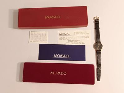 Beautiful vintage Movado Mondaine Quartz wrist watch