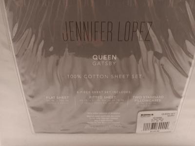 Brand-new Queen-Sized Sheet set - Jennifer Lopez 100% cotton GATSBY