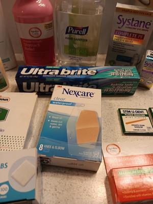 Variety of medical and Hygiene Products - lotions - OTC medicines - heat pad and more