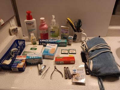 Variety of medical and Hygiene Products - lotions - OTC medicines - heat pad and more