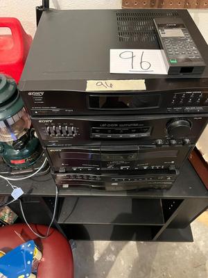 Sony Combined Stereo Set w/ 2 Speakers & Stereo Stand