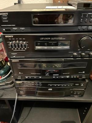 Sony Combined Stereo Set w/ 2 Speakers & Stereo Stand