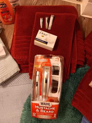 Bathing & Showering needs Bath rugs - Towels - Bath robe and an assortment of soap and shampoo's