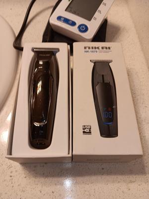 Blood Pressure Monitor with cuff and case and Nikai NK-1879 Professional hair trimmers