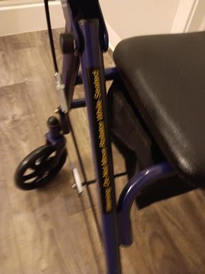 Like new - DRIVE 300lb limit rollator Mobility walker with seat and storage