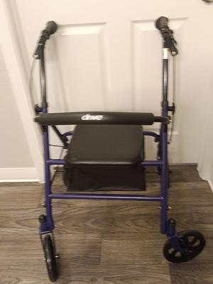 Like new - DRIVE 300lb limit rollator Mobility walker with seat and storage