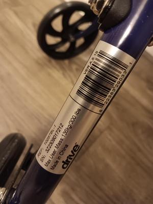 Like new - DRIVE 300lb limit rollator Mobility walker with seat and storage