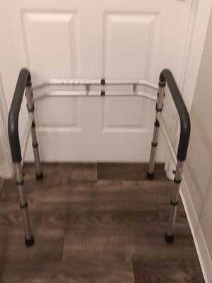 Mobility assists toilet Stool rails and shower chair