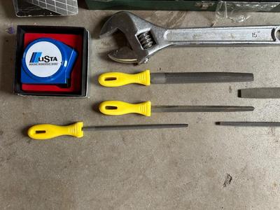 SOCKETS, FILES, MULTIMETER, DRIL BITS AND MORE