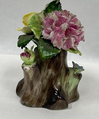 Adderley Flower Figurine 3” tall Petite Porcelain Floral - Made In England